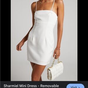 Showpo Elegant White Mini Dress